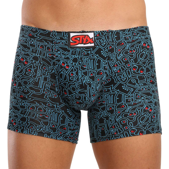 3PACK Boxers para homem Styx long arte clássica borracha multicolorido (3F12672)