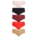 5PACK cuecas de mulher Calvin Klein sem costuras multicoloridas (QD5148E-HW1)