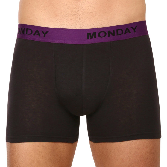 7PACK Boxers para homem Nedeto preto (7NB001-week)