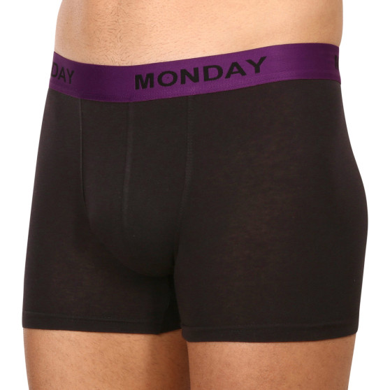 7PACK Boxers para homem Nedeto preto (7NB001-week)