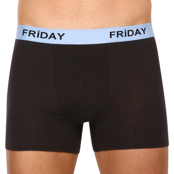 7PACK Boxers para homem Nedeto preto (7NB001-week)