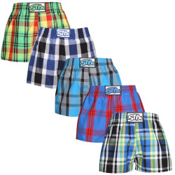 5PACK Boxers para criança Styx borracha clássica multi-coloured (5J1167890)