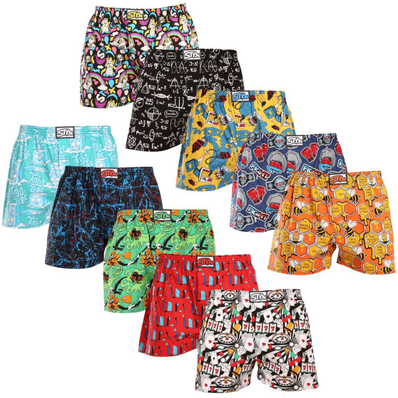 10PACK Boxers para homem Styx arte clássica borracha multicolorido (10A118367234790)