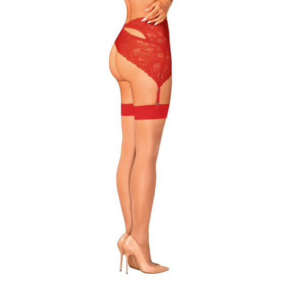 Meias de senhora Obsessive vermelho (S814 stockings)