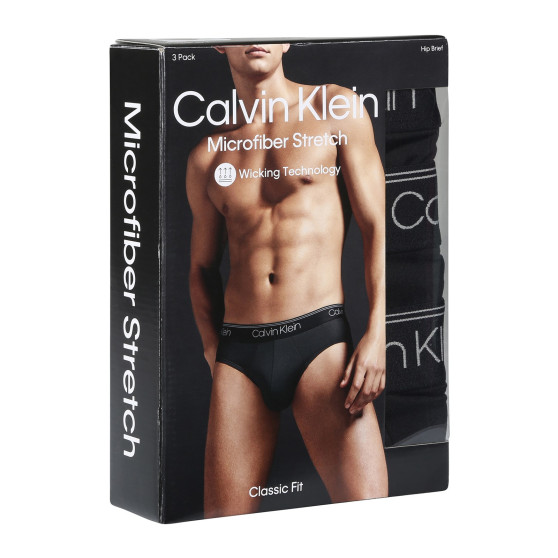 3PACK cuecas para homem Calvin Klein preto (NB2568A-UB1)