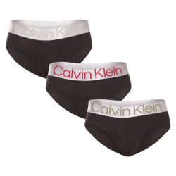 3PACK cuecas para homem Calvin Klein preto (NB3129A-GIW)