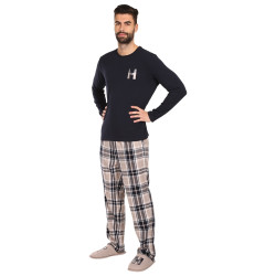 Pijama de homem Tommy Hilfiger com chinelos multicoloridos em caixa de oferta (UM0UM02989 0S1)