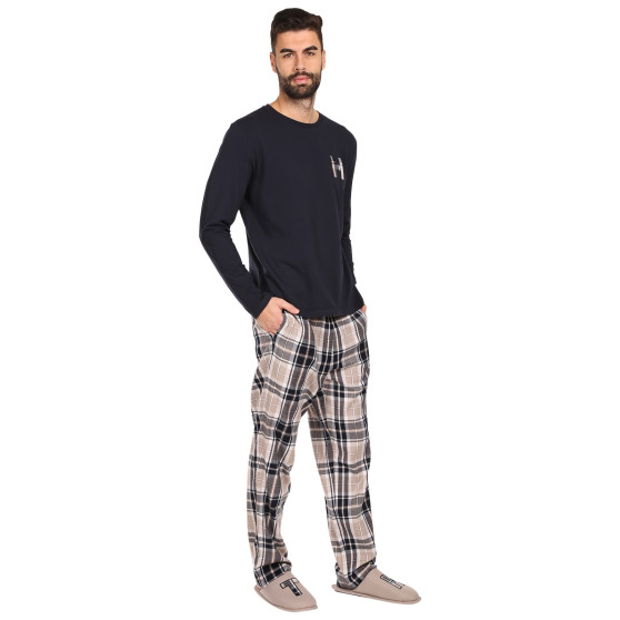 Pijama de homem Tommy Hilfiger com chinelos multicoloridos em caixa de oferta (UM0UM02989 0S1)