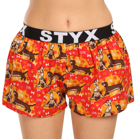 3PACK Boxers para mulher Styx arte esportes borracha multicolorido (3T15245)