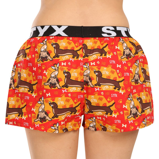 3PACK Boxers para mulher Styx arte esportes borracha multicolorido (3T15245)