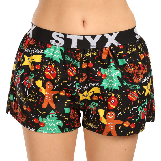 3PACK Boxers para mulher Styx arte esportes borracha multicolorido (3T17134)