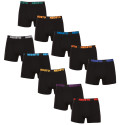 10PACK Boxers para homem Nedeto preto (10NB004b)