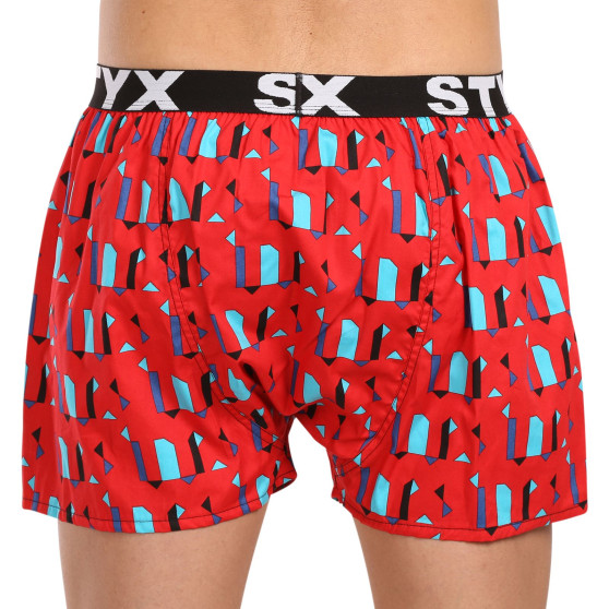 Boxers para homem Styx arte desportiva padrões de borracha (B1659)