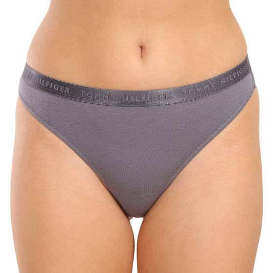 3PACK Tanga para mulher Tommy Hilfiger multicolorido (UW0UW04480 0R4)