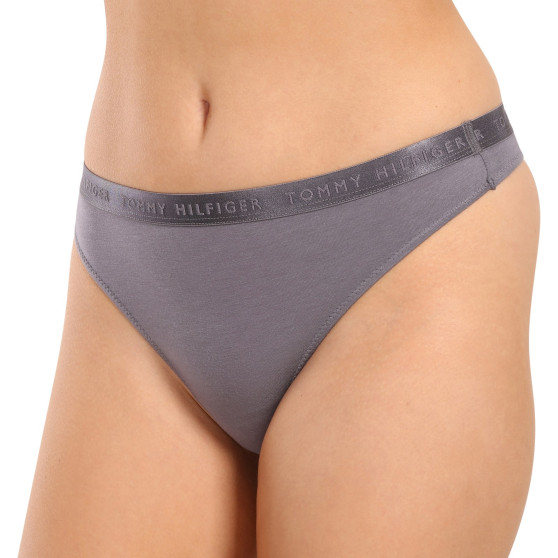 3PACK Tanga para mulher Tommy Hilfiger multicolorido (UW0UW04480 0R4)