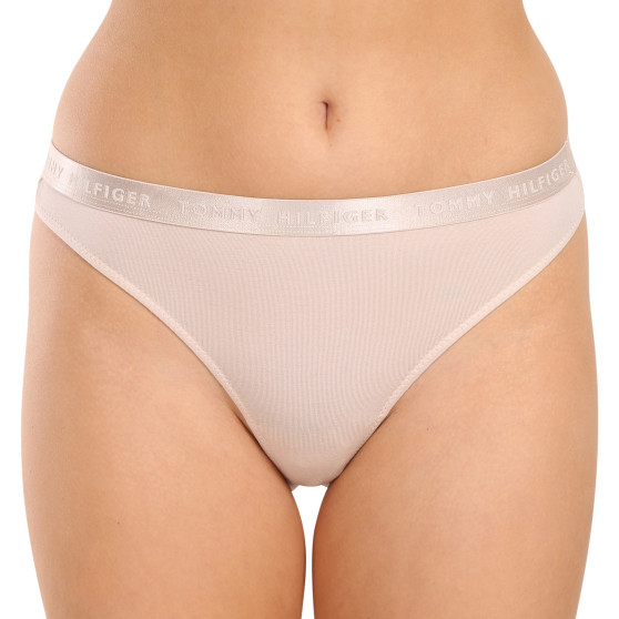 3PACK Tanga para mulher Tommy Hilfiger multicolorido (UW0UW04480 0R4)