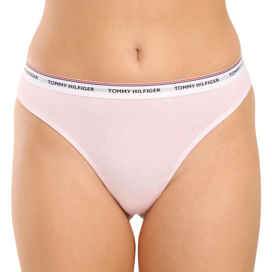 3PACK Tanga para mulher Tommy Hilfiger multicolorido (UW0UW04894 0R6)