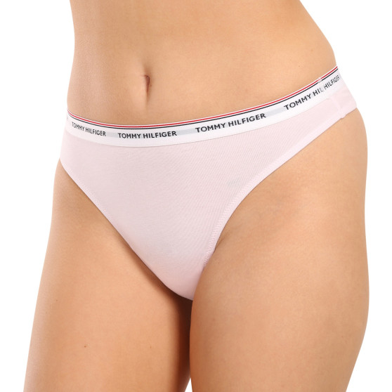 3PACK Tanga para mulher Tommy Hilfiger multicolorido (UW0UW04894 0R6)