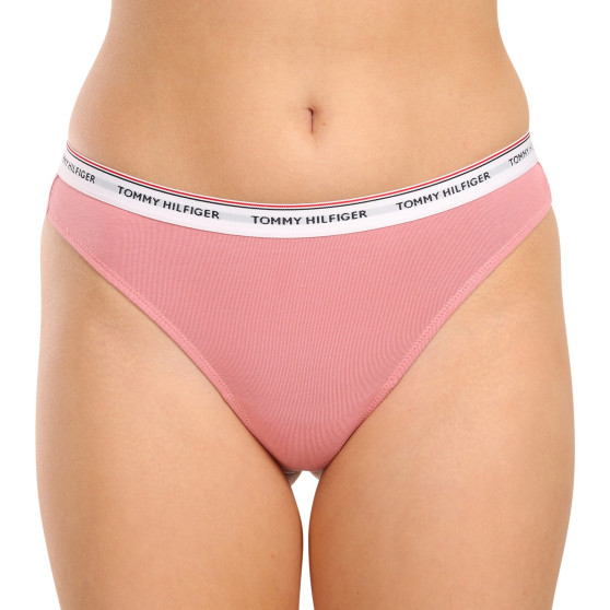 3PACK Tanga para mulher Tommy Hilfiger multicolorido (UW0UW04894 0R6)