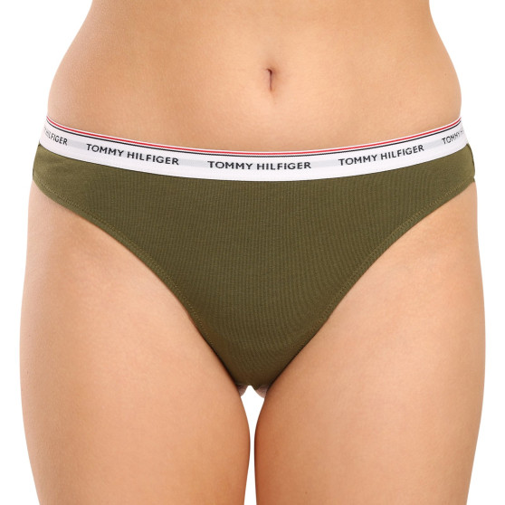 3PACK Tanga para mulher Tommy Hilfiger multicolorido (UW0UW04894 0R6)