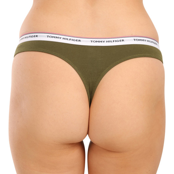 3PACK Tanga para mulher Tommy Hilfiger multicolorido (UW0UW04894 0R6)