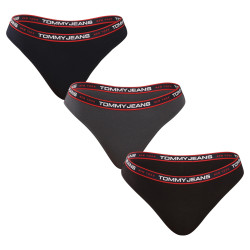 3PACK Tanga para mulher Tommy Hilfiger multicolorido (UW0UW04709 0VA)