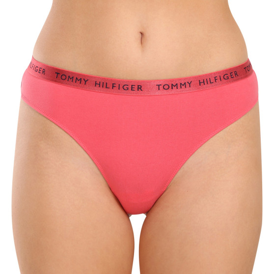 3PACK Tanga para mulher Tommy Hilfiger multicolorido (UW0UW04889 0V5)