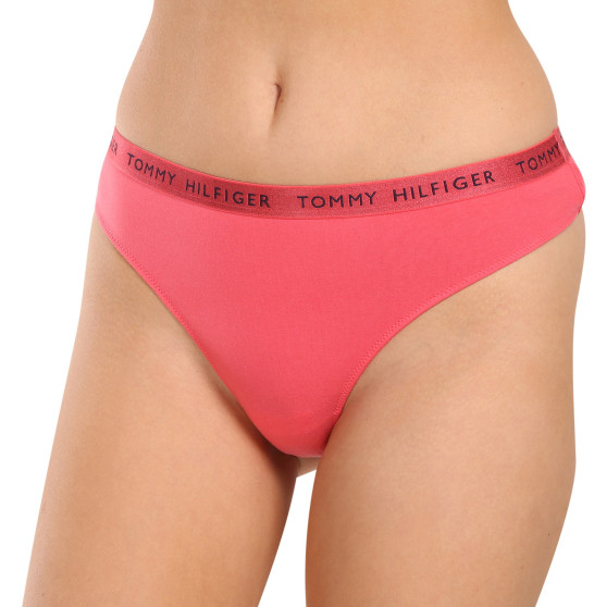 3PACK Tanga para mulher Tommy Hilfiger multicolorido (UW0UW04889 0V5)