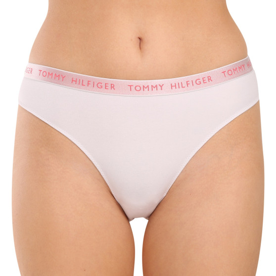 3PACK Tanga para mulher Tommy Hilfiger multicolorido (UW0UW04889 0V5)