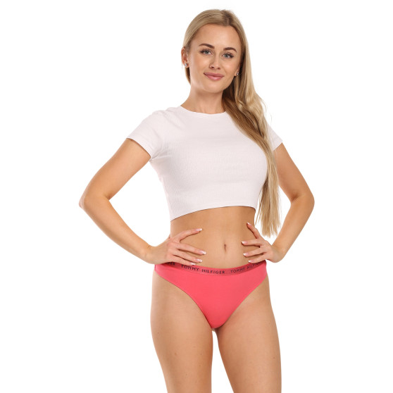 3PACK Tanga para mulher Tommy Hilfiger multicolorido (UW0UW04889 0V5)