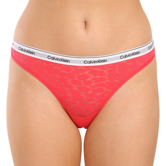 3PACK cuecas brasileiras para mulher Calvin Klein multicolorido (QD5068E-GP6)