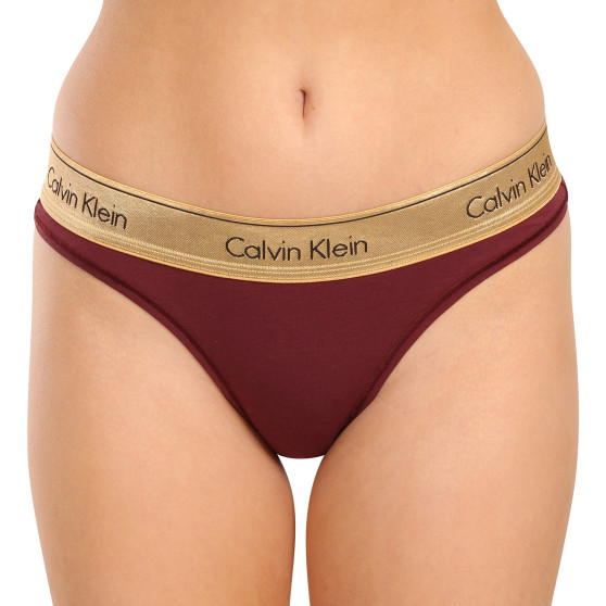 Cuecas brasileiras para mulher Calvin Klein vermelho (QF7452E-GEX)