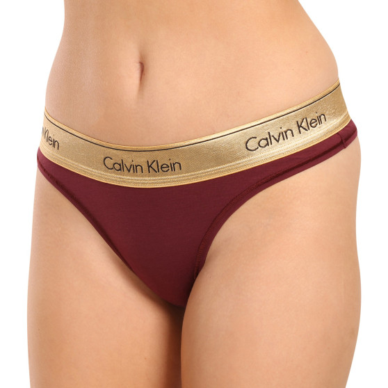 Cuecas brasileiras para mulher Calvin Klein vermelho (QF7452E-GEX)