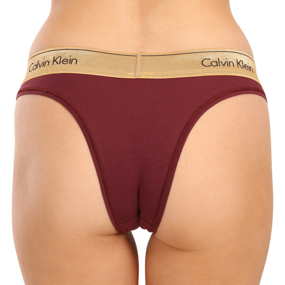 Cuecas brasileiras para mulher Calvin Klein vermelho (QF7452E-GEX)