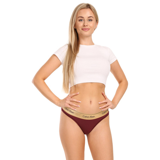 Cuecas brasileiras para mulher Calvin Klein vermelho (QF7452E-GEX)