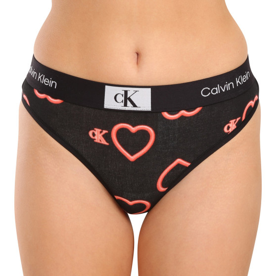 Tanga para mulher Calvin Klein preto (QF7479E-H1R)