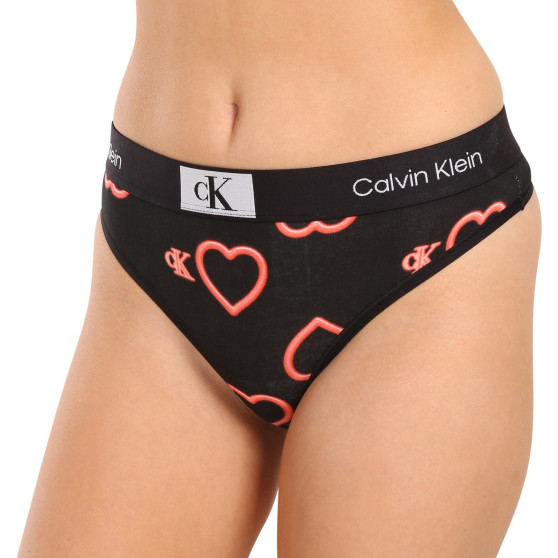 Tanga para mulher Calvin Klein preto (QF7479E-H1R)