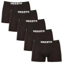 5PACK Boxers para homem Nedeto preto (5NB001b)