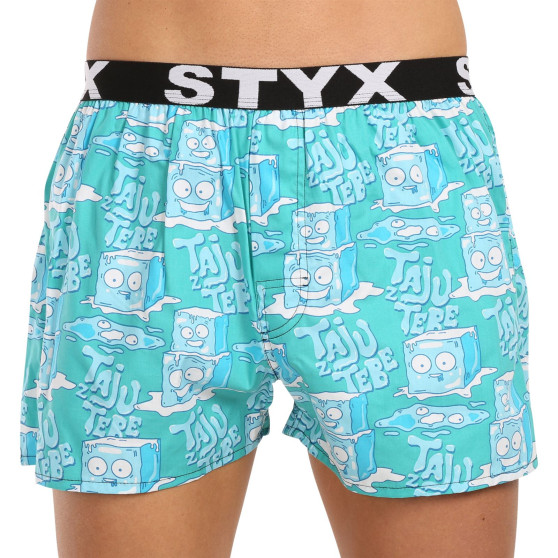 3PACK Boxers para homem Styx arte esportes borracha multicolorido (3B16476)