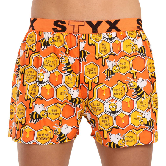 3PACK Boxers para homem Styx arte esportes borracha multicolorido (3B16476)