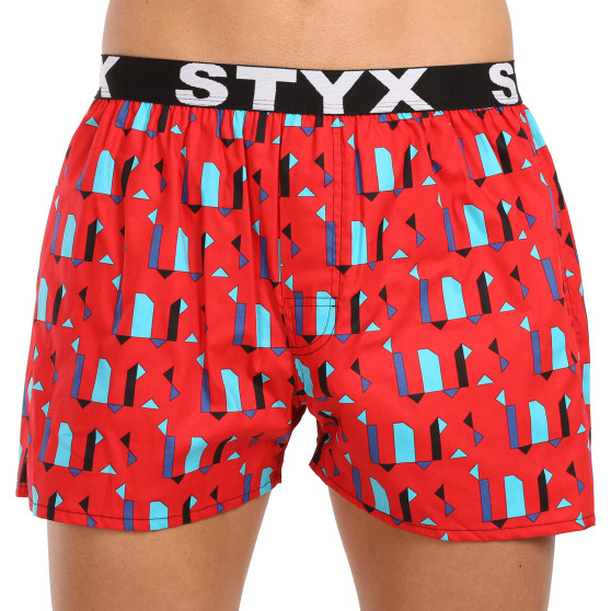 3PACK Boxers para homem Styx arte esportes borracha multicolorido (3B15690)