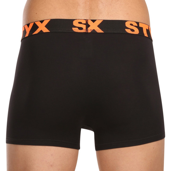 5PACK Boxers para homem Styx sport borracha preto (5G9602)