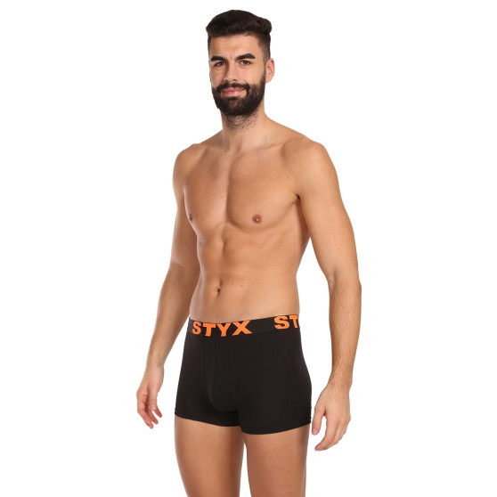 5PACK Boxers para homem Styx sport borracha preto (5G9602)