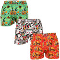 3PACK Boxers para homem Styx arte clássica borracha multicolorido (3A15347)