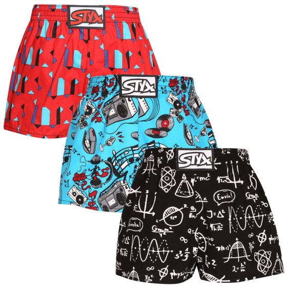 3PACK Boxers para criança Styx arte clássica borracha multicolorido (3J15829)