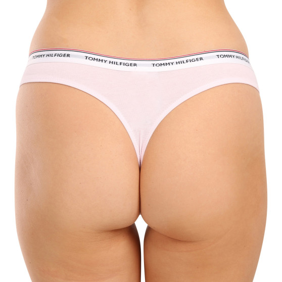 3PACK Tanga para mulher Tommy Hilfiger superdimensionado multicolorido (UW0UW04894 0R6 )