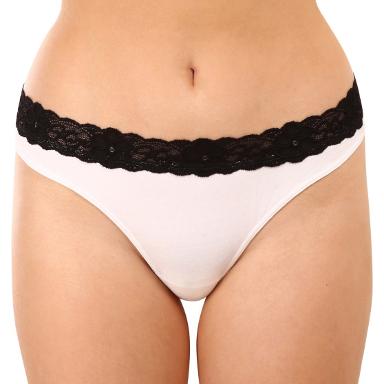 3PACK Tanga para mulher Styx com renda multicor (3ITK96019)