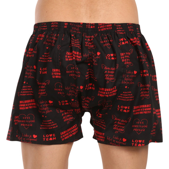 Boxers para homem Styx arte clássica borracha Valentine's Day lyrics (A1757)