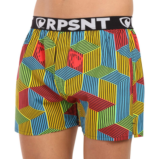 Boxers para homem Represent exclusivo Mike Cubeillusion (R3M-BOX-0740)