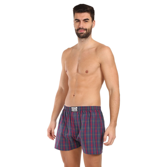 Boxers para homem Styx clássico elástico multi-colorido (A216)